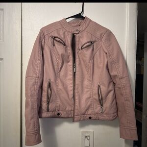 Women's Pink Biker Jacket
